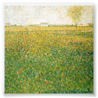 Alfalfa Fält Saint Denis av Georges Seurat