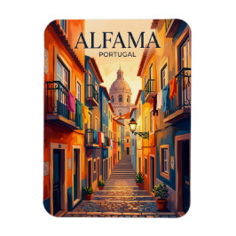 Alfama-distriktet Portugal Magnet