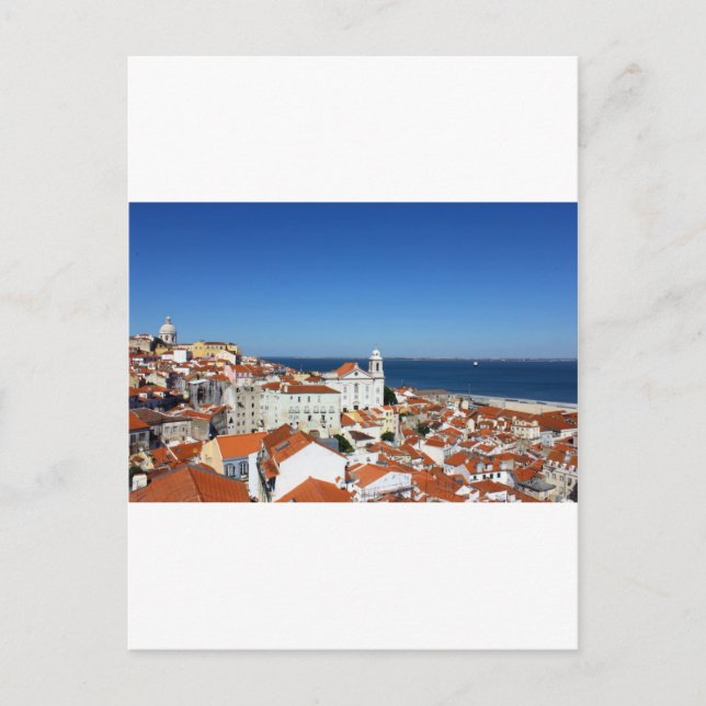 Alfama, Lisboa, Portugal Vykort (Framsida)