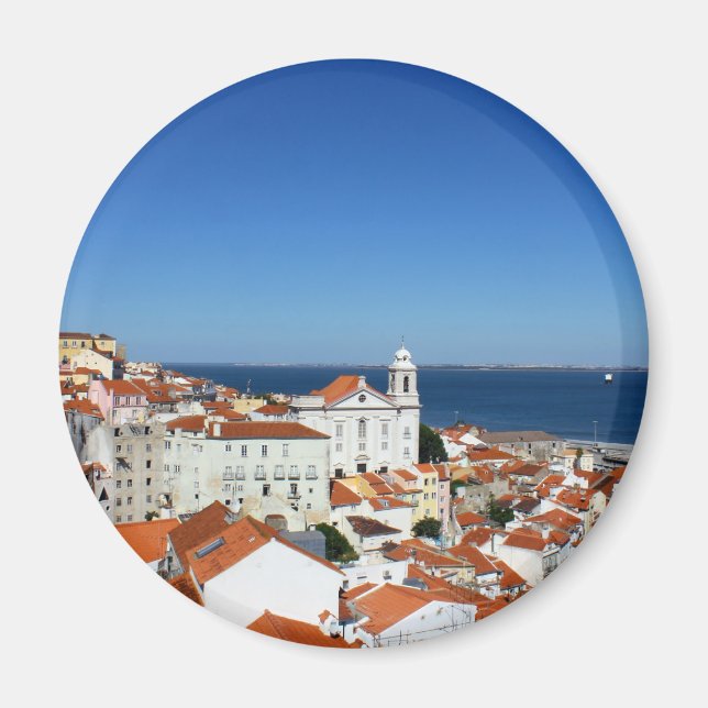 Alfama, Lisbon, Portugal Magnet (Framsidan)