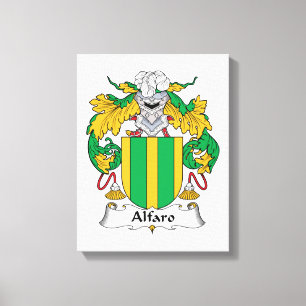 Alfaro familjvapensköld canvastryck