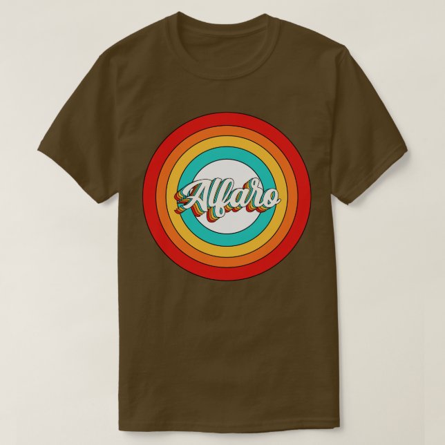 Alfaro Namn Shirt Vintage Alfaro Circle T (Design framsida)