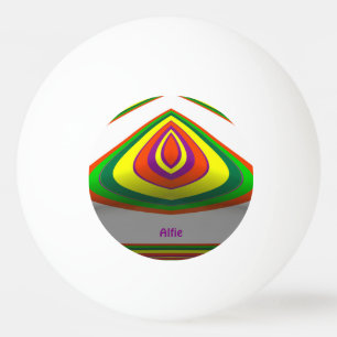 ALFIE ~ Lätttolkad ~ Multifärgad ~ Pingisboll