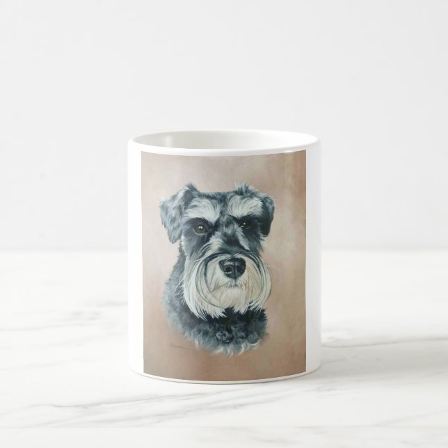 Alfie - miniatyrschnauzer kaffemugg (Center)