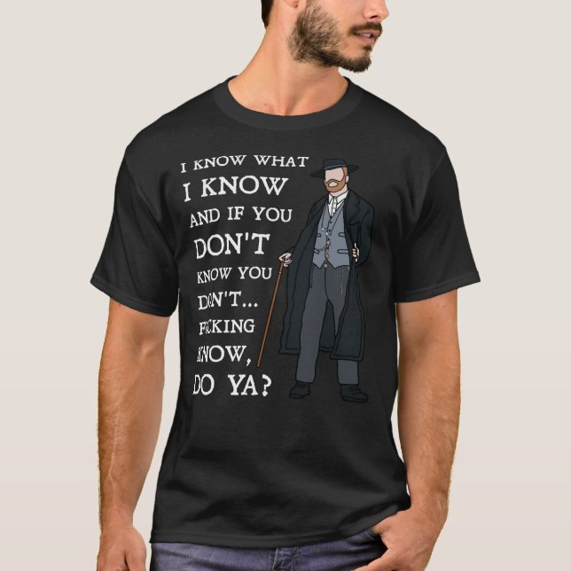 Alfie Solomons - I know what I know Peaky Blinders T Shirt (Framsida)