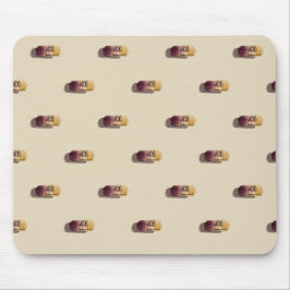 Alfombrilla de ratón con acuarela de corchos musmatta