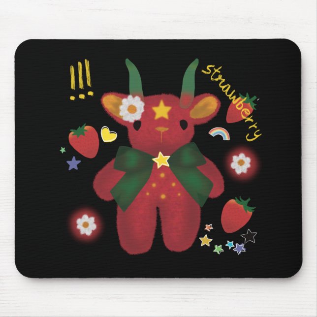 Alfombrilla de ratón Strawberry Musmatta (Framsidan)