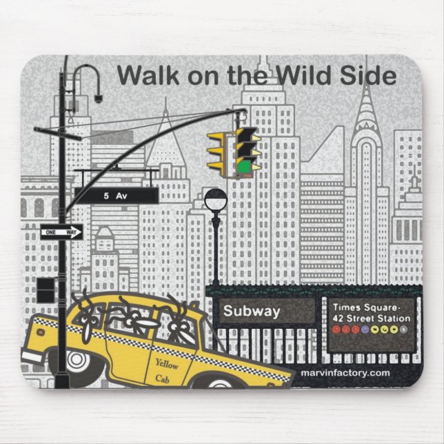 Alfombrilla para ratón de Marvin en New York Musmatta (Framsidan)