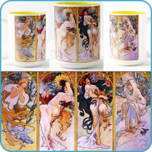 Alfons (Alphonse) Muchas "Four Seasons" Art -