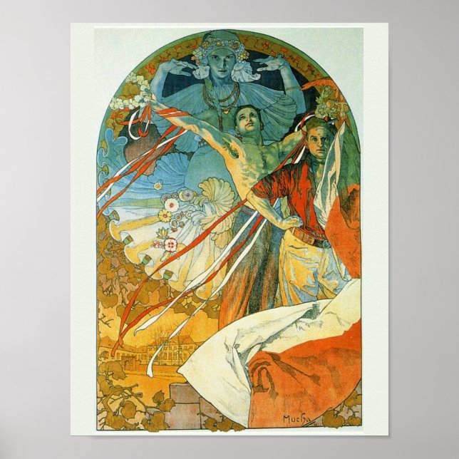 Alfons M. Mucha Poster (Framsidan)