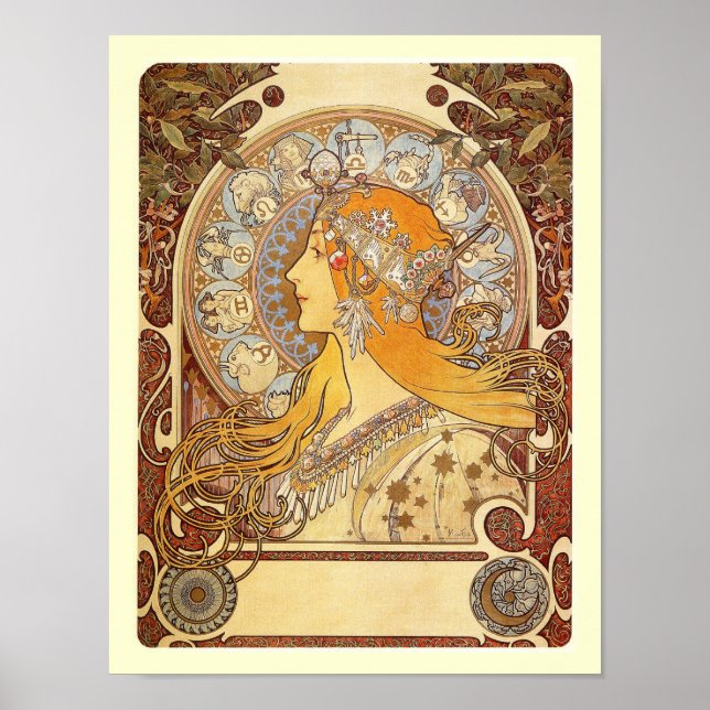 Alfons M. Mucha Poster (Framsidan)