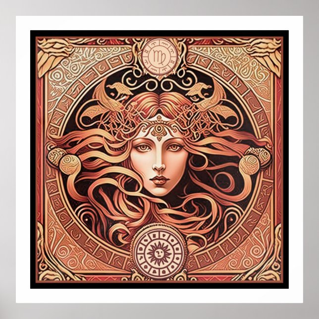 Alfons Maria Mucha ~ Art nouveau 1 300 Poster (Framsidan)