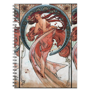 Alfons Mucha 1898 Dance Anteckningsbok