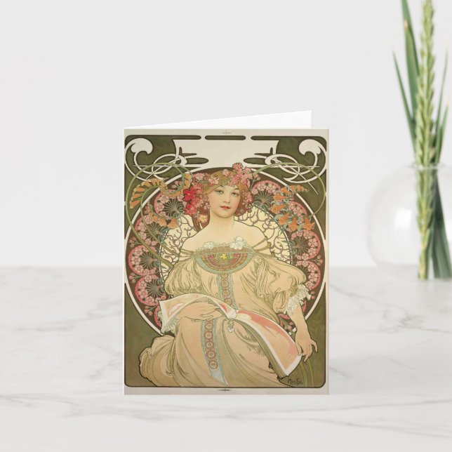 Alfons Mucha 2 Kort (Framsida)