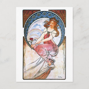 Alfons Mucha: Användning av målning Vykort