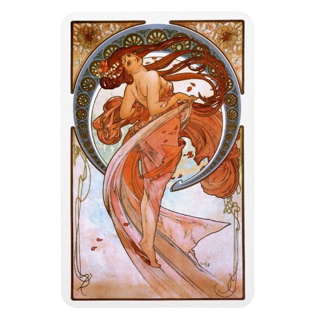 Alfons Mucha: Dance Magnet (Vertikal)