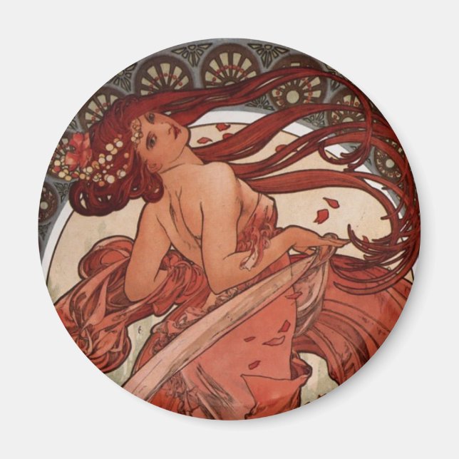 Alfons Mucha Dance Magnet (Framsidan)