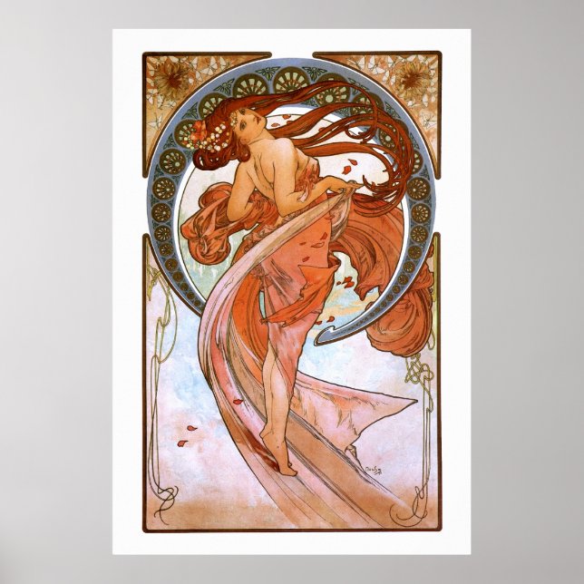 Alfons Mucha: Dance Poster (Framsidan)
