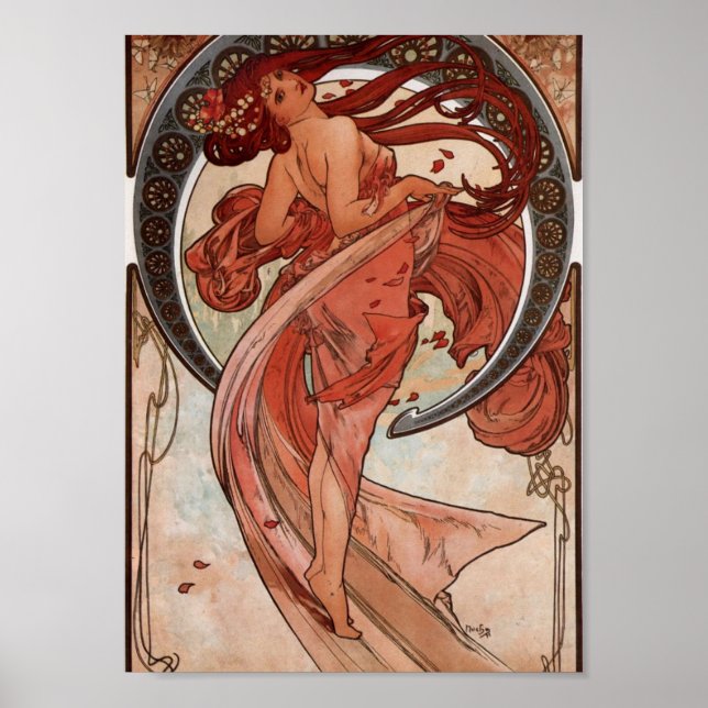 Alfons Mucha Dance Poster (Framsidan)