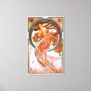 Alfons Mucha: Dans Canvastryck