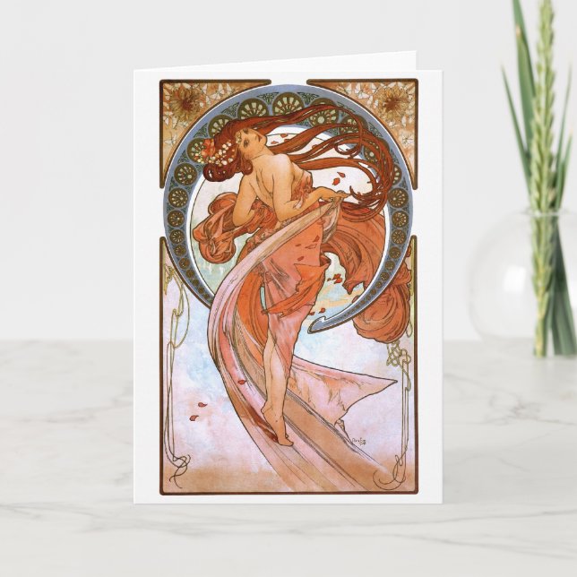 Alfons Mucha: Dans Kort (Framsida)