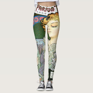 Alfons Mucha Lance 1896 Parfum Rodo Leggings