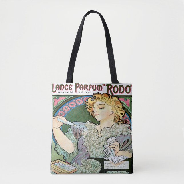 Alfons Mucha Lance 1896 Parfum Rodo Tygkasse (Framsida)
