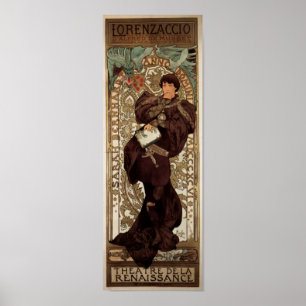 Alfons Mucha Lorenzaccio Poster