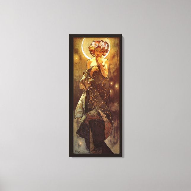 Alfons Mucha: Luna Canvastryck (Framsida)
