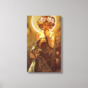Alfons Mucha: Luna Canvastryck