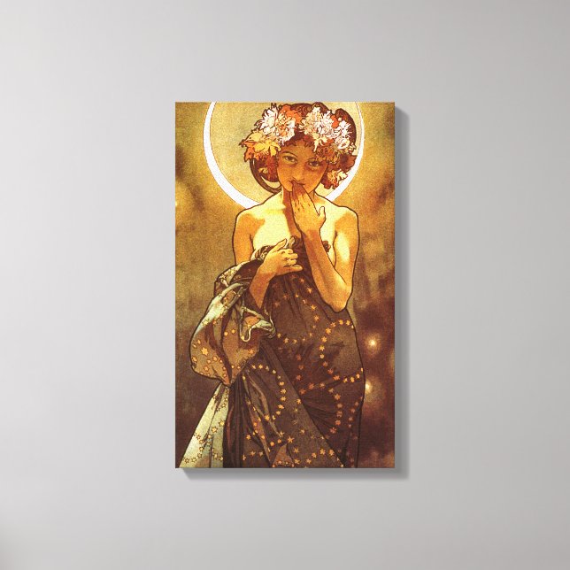 Alfons Mucha: Luna Canvastryck (Framsida)