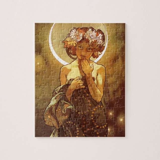 Alfons Mucha: Luna Pussel (Vertikal)