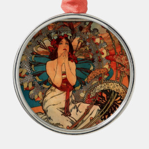 Alfons Mucha Monaco Monte Carlo Julgransprydnad Metall