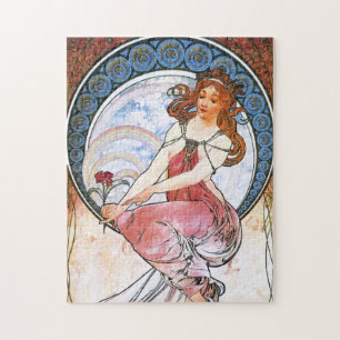 Alfons Mucha: Musa av målning Pussel