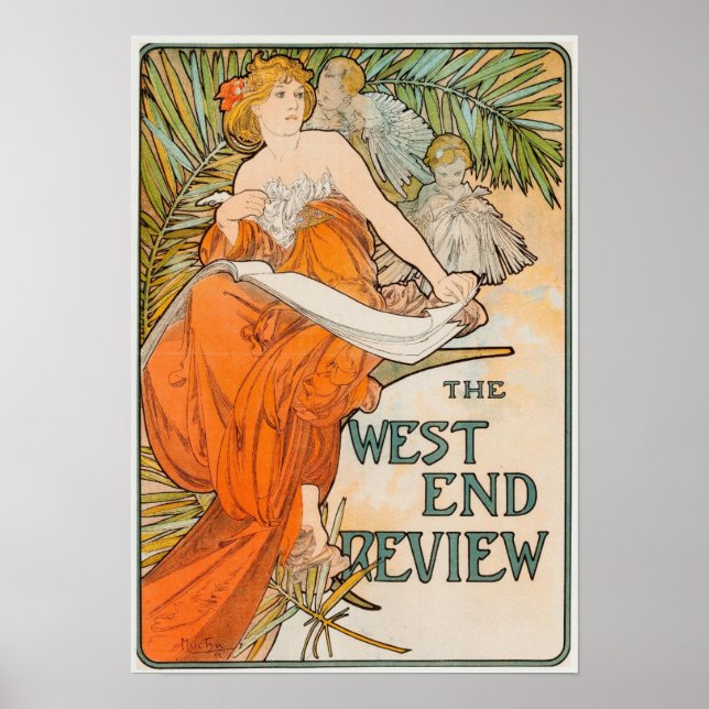 Alfons Mucha - Poster Art nouveau (Framsidan)