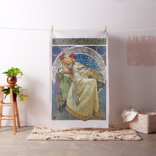 Alfons Mucha Princezna 1911 Hyacinta Tyg