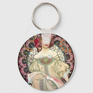 Alfons Mucha Reverie 1897 Nyckelring
