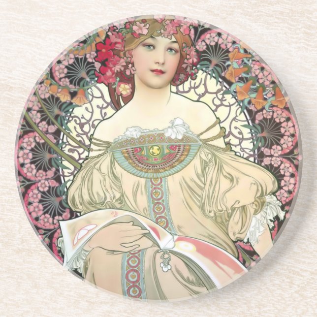 Alfons Mucha Reverie 1897 Underlägg (Framsidan)