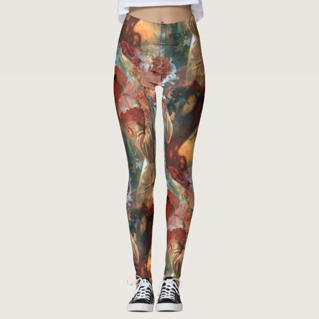 Alfons Mucha Utile Lefevre 1903 Leggings (Framsida)