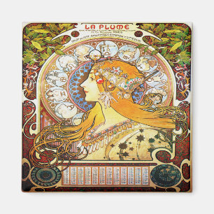 Alfons Mucha Zodiac 1896 Magnet