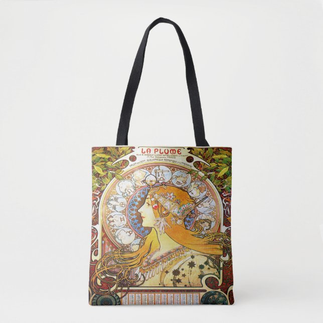 Alfons Mucha Zodiac 1896 Tygkasse (Framsida)