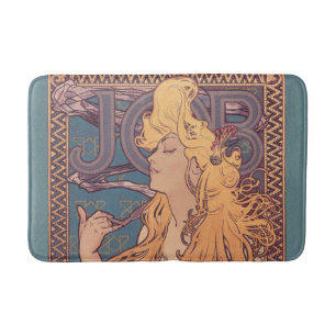 Alfonse Mucha Job Art Nouveau kvinna Badrumsmatta
