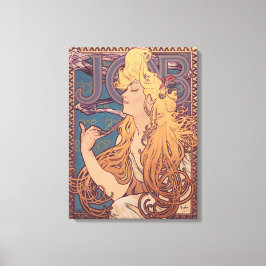 Alfonse Mucha Jobbkvinna Art nouveau Canvastryck