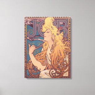 Alfonse Mucha Jobbkvinna Art nouveau Canvastryck