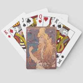 Alfonse Mucha Jobbkvinna Art nouveau Casinokort