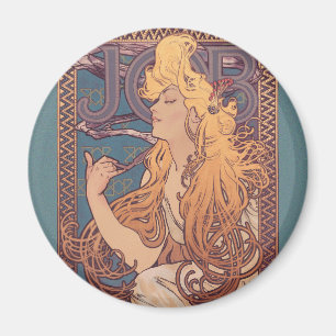 Alfonse Mucha Jobbkvinna Art nouveau Magnet