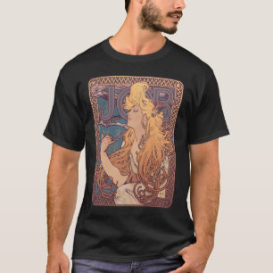 Alfonse Mucha Jobbkvinna Art nouveau T Shirt