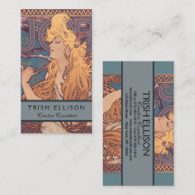 Alfonse Mucha Jobbkvinna Art nouveau