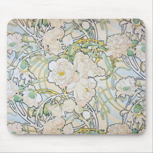 Alfonse Mucha Peonies Musmatta