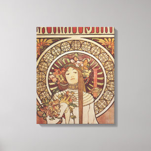 Alfonse Mucha Trappistine Nouveau Canvastryck